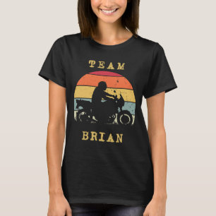 Camiseta Fun Vintage Retro Sunset Brian Motorcycle Rider