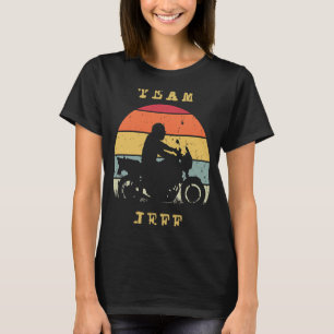 Camiseta Fun Vintage Retro Sunset Jeff Motorcycle Rid