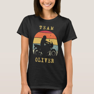 Camiseta Fun Vintage Retro Sunset Oliver Motorcycle Biker R