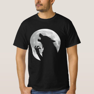Camiseta Fun Werewolf Full Moon Fase Halloween