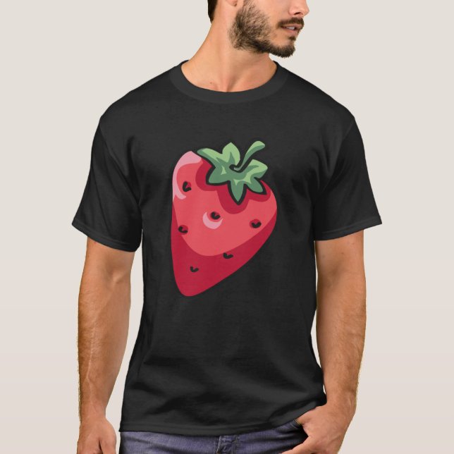 Camiseta Fun whimsical ahora pop strawberry (Anverso)