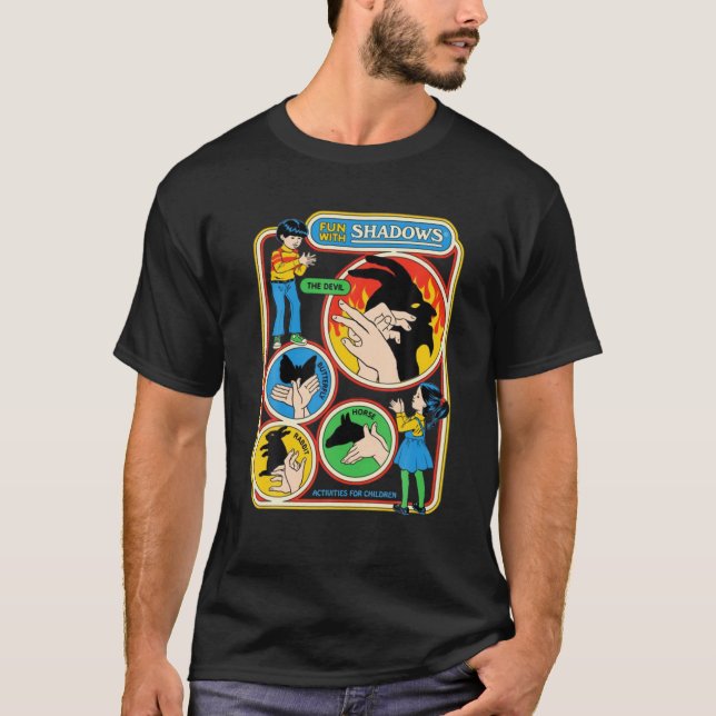 Camiseta Fun-With-Shadows-The-Devil-Butterfly-Horse-Rabbit- (Anverso)