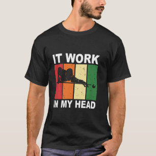 Camiseta funciona en mi cabeza - Pool Player Snooker 8 Ball