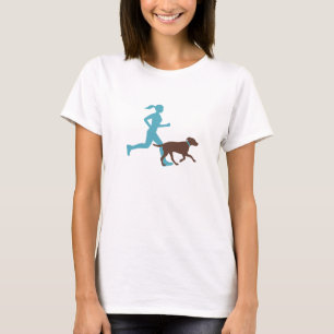 Camiseta Funcionamiento con el perro (aguamarina/choc)