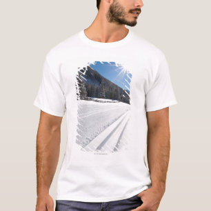 Camiseta funcionamiento de esquí a campo través preparado