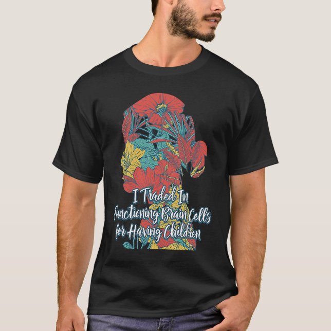 Camiseta Funcionamiento de las células cerebrales Mamá Pun  (Anverso)