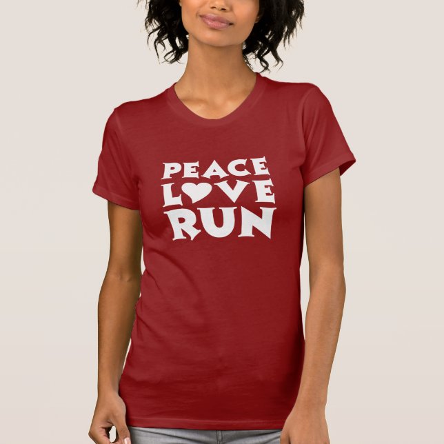Camiseta Funcionamiento del amor de la paz (Anverso)