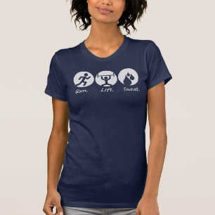 Camiseta Funcionamiento. Elevación. Sudor. - Oscuridad