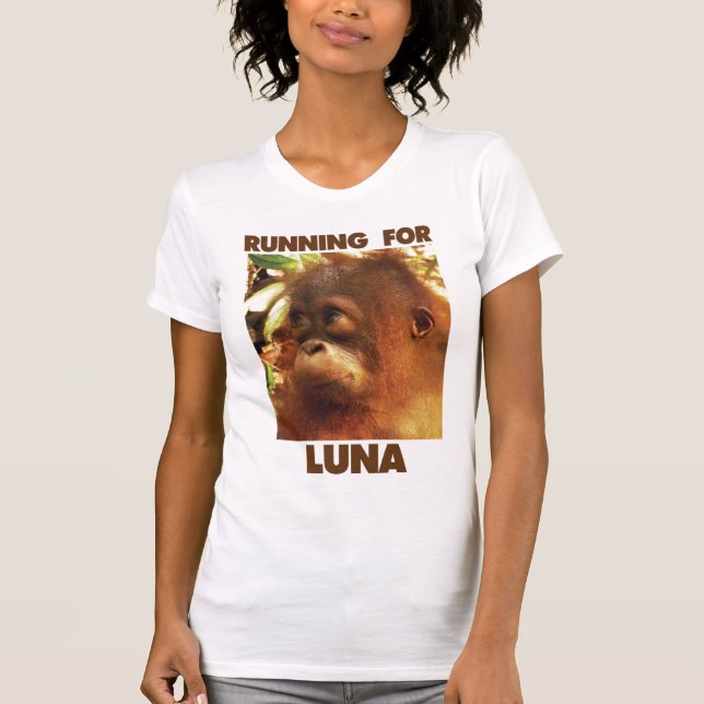 Camiseta Funcionamiento para Luna - Outreach del orangután (Anverso)