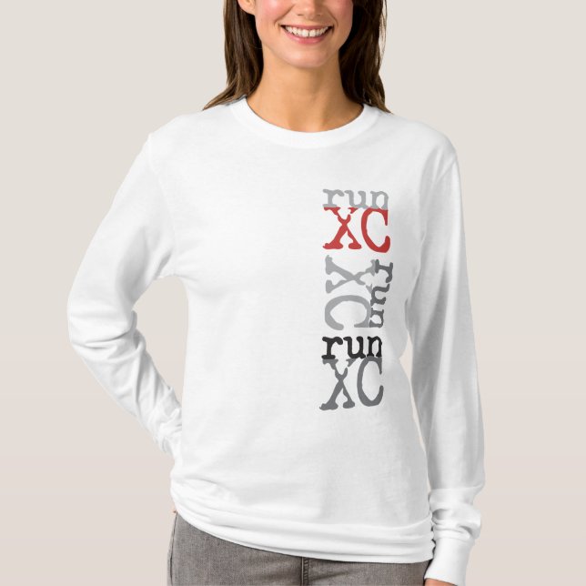 Camiseta Funcionamiento XC del campo a través (Anverso)