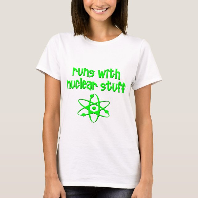 Camiseta Funcionamientos con la materia nuclear (Anverso)