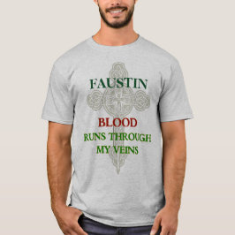 Camiseta Funcionamientos de la sangre de Faustin a través