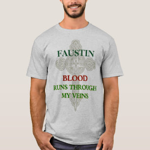 Camiseta Funcionamientos de la sangre de Faustin a través