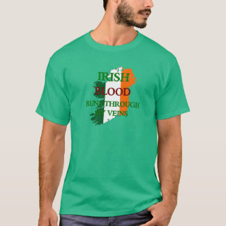 Camiseta Funcionamientos irlandeses de la sangre a través