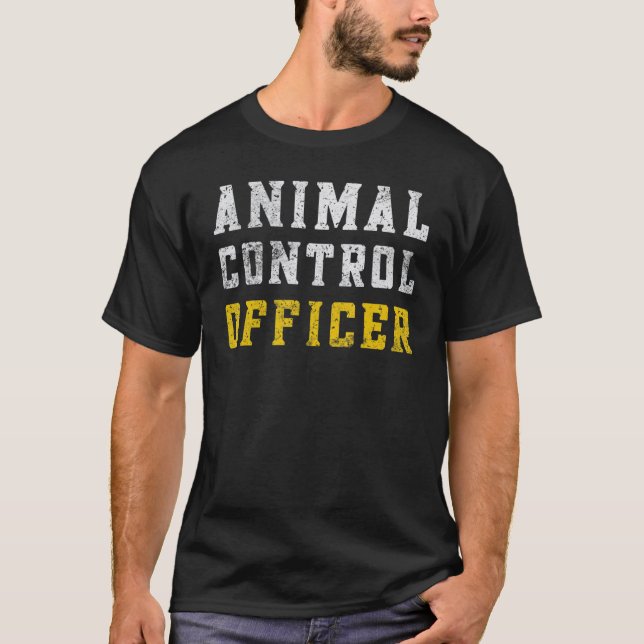 Camiseta Funcionario Antiguo de Control de Animales Perro C (Anverso)