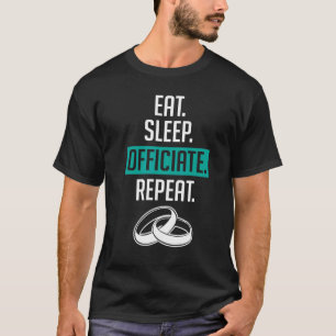 Camiseta Funcionario boda come repetidamente a Min ordenado