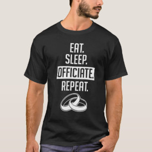 Camiseta Funcionario boda come repetidamente a Min ordenado