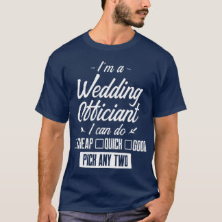 Camiseta Funcionario boda Cualquier dos regalos ordenados p