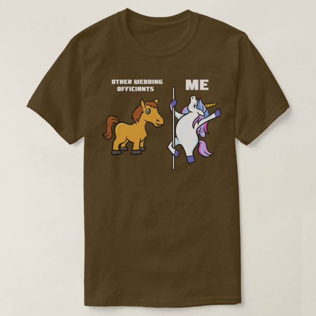 Camiseta Funcionario Boda de Unicorn (Diseño del anverso)