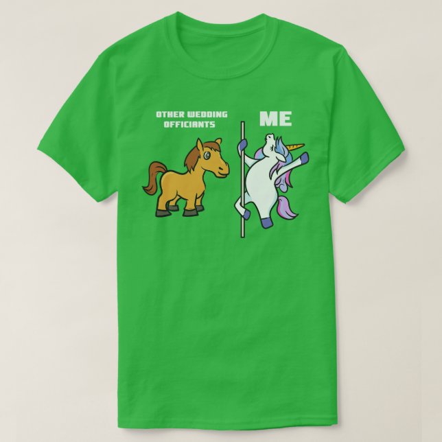 Camiseta Funcionario Boda de Unicorn (Diseño del anverso)
