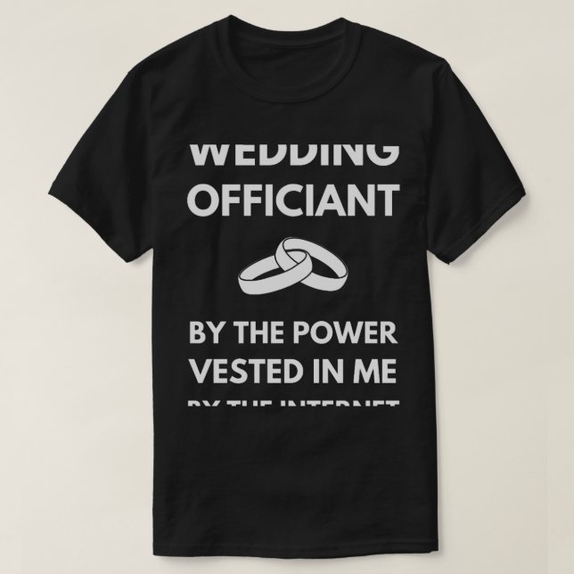 Camiseta Funcionario Boda gracioso (Diseño del anverso)