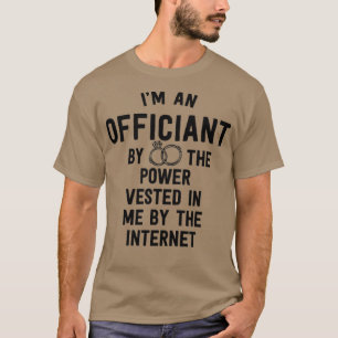 Camiseta Funcionario boda me da un poder gracioso