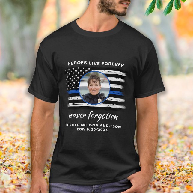 Camiseta Funcionario Caído En Monumento De La Policía De La (Subido por el creador)