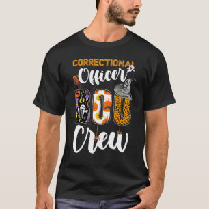 Camiseta Funcionario correccional Boo Crew Ghost Funny Hall
