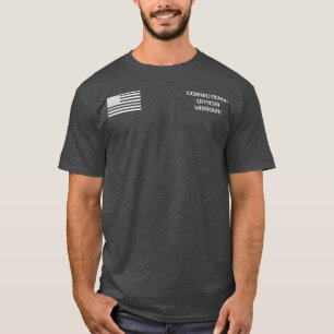 Camiseta Funcionario correccional de Missouri Línea Gris de