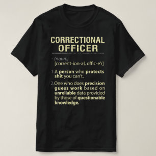 Camiseta Funcionario correccional Definición Real Americana