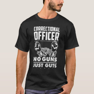 Camiseta Funcionario correccional sin pistolas, sólo puente
