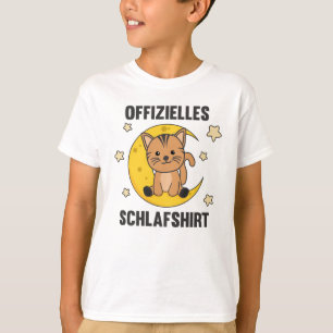 Camiseta Funcionario de gatos de animales de la Luna Sleep