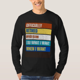 Camiseta Funcionario de oficina jubilado Jubilación Funcion