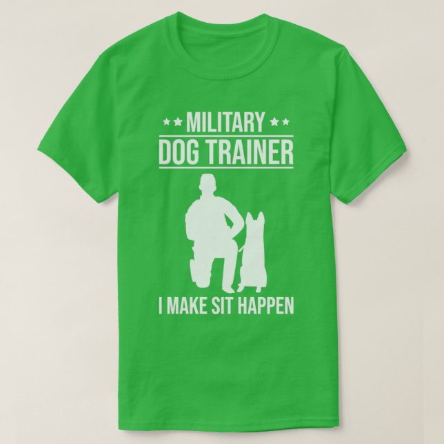Camiseta Funcionario de policía de K9 entrenador de perro m (Diseño del anverso)
