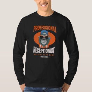 Camiseta Funcionario de recepción de recepción del personal