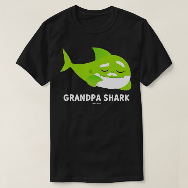 Camiseta Funcionario de tiburón del abuelo de Pinkfong  (Diseño del anverso)