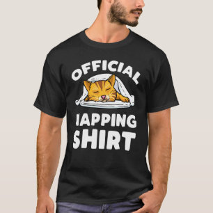 Camiseta Funcionario del Gato durmiendo Pajama Cat Napping
