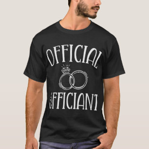 Camiseta Funcionario Oficial Hombres Boda Ministro Gi