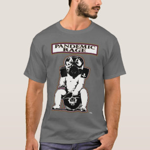 Camiseta Funcionario pandémico de la impresión del frente y