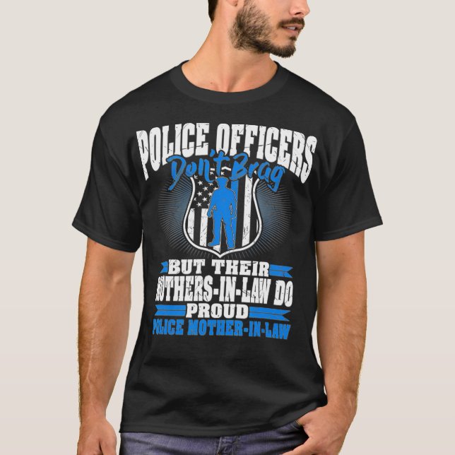 Camiseta Funcionarios de policía divertidos no desafian a l (Anverso)