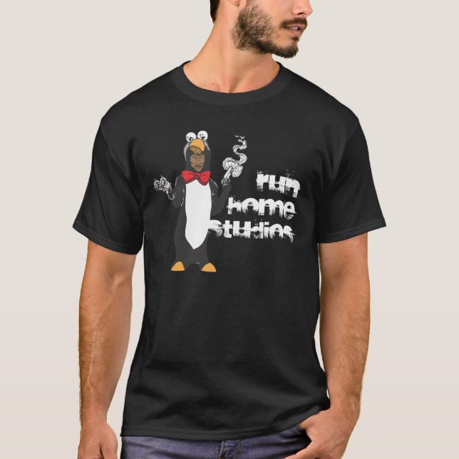 Camiseta Funcione con el pingüino casero (Anverso)
