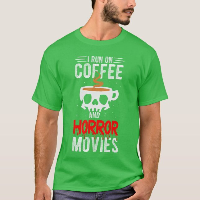 Camiseta Funciono con café y películas de terror Café Terro (Anverso)