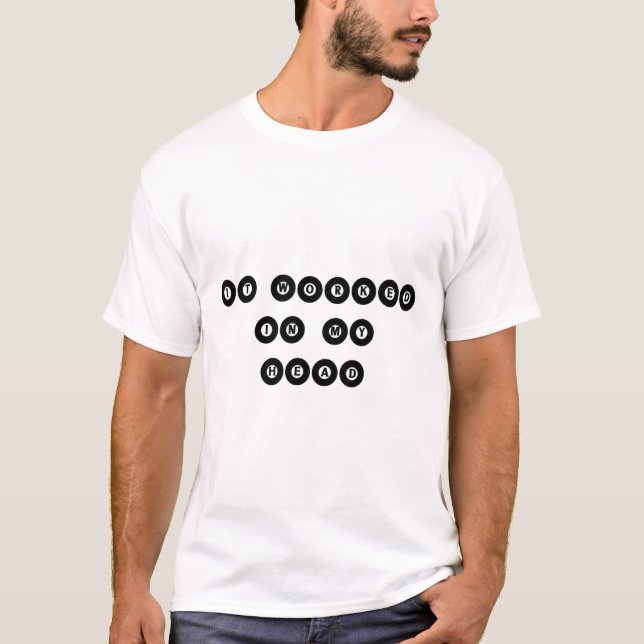 Camiseta Funcionó En Mi Cabeza - Billiard Pool Player Sport (Anverso)