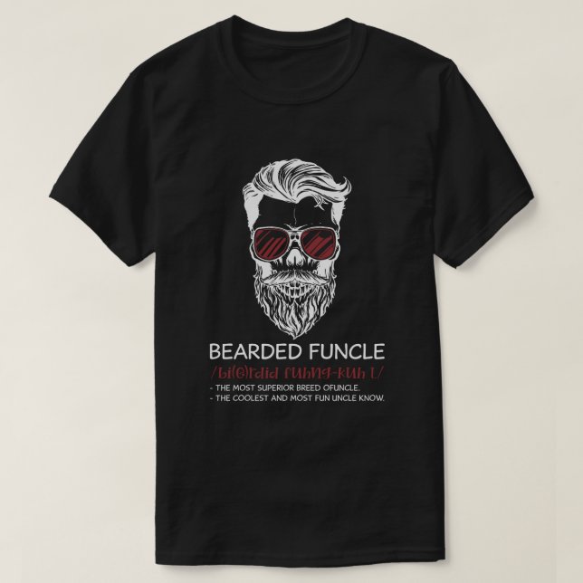 Camiseta Funcle con barba Funcle Funny Uncle Definition (Diseño del anverso)