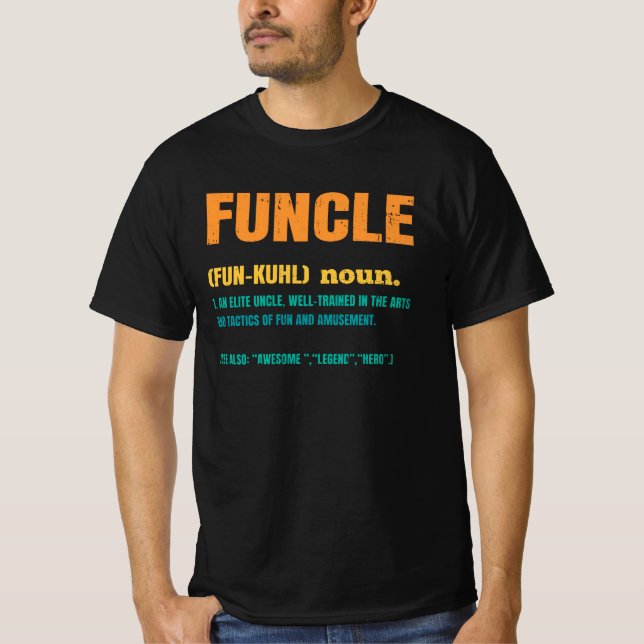 Camiseta Funcle Funny Uncle Definition (Anverso)