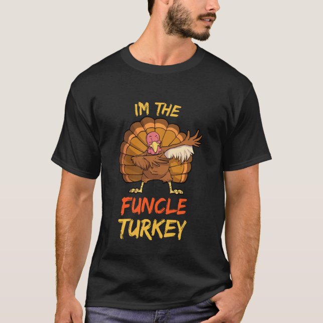 Camiseta Funcle Turkey Matching Family Group Thanksgiving P (Anverso)