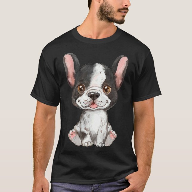 Camiseta Funda Del Funda Del Perro Terrier De Boston Para S (Anverso)
