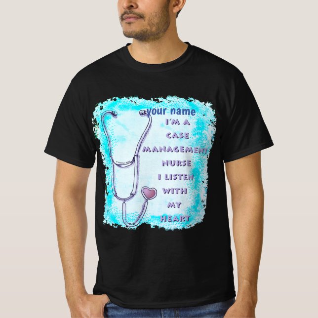 Camiseta Funda Gerente Enfermera Corazón (Anverso)