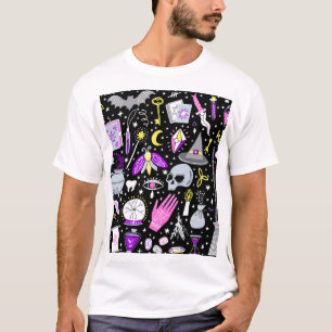 Camiseta Funda tartán castaño-naranja vintage.