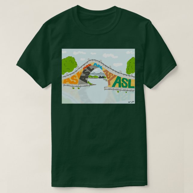 Camiseta Fundación ASL Bridge ASL (Diseño del anverso)